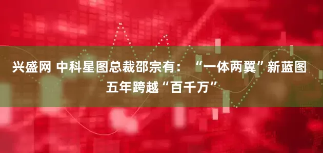 兴盛网 中科星图总裁邵宗有： “一体两翼”新蓝图 五年跨越“百千万”